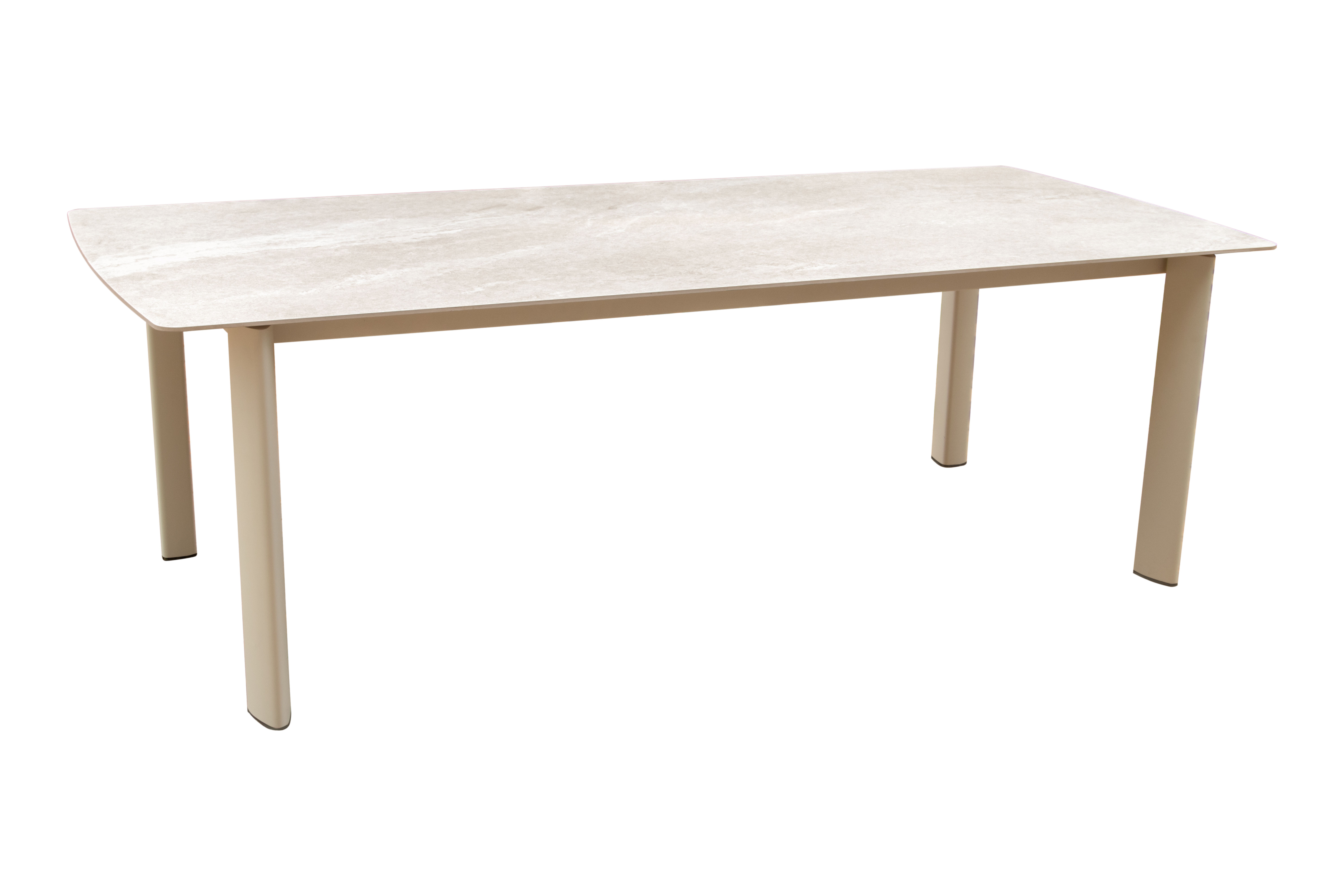 Carla Alu Rectangular Dining Table, Ceramic Top 240x102cm (94.5"x40")